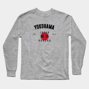 YOKOHAMA - VARSITY VINTAGE DESIGN | EST. 1853 Long Sleeve T-Shirt